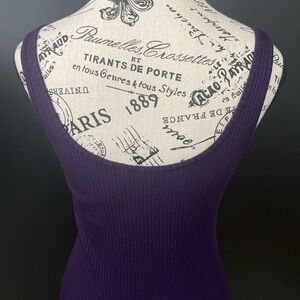 SOLD
WILFRED Dark purple ribbed midi bodycon dress with stretchy fit #partydress